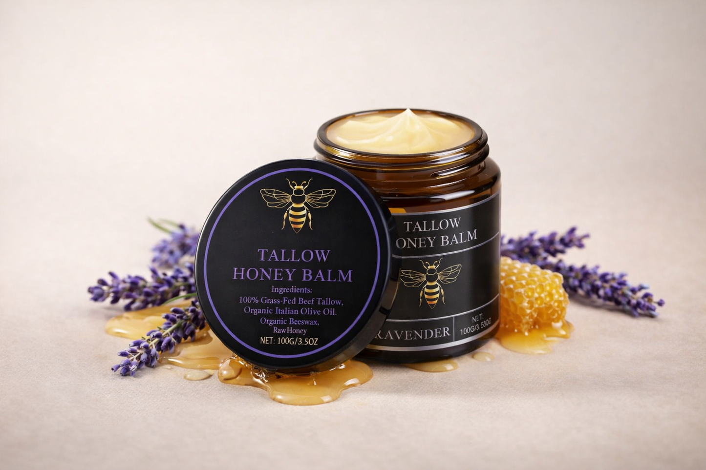 Tallow Honey Cream Glow Hydrating Skin Improve Elasticity Soft Bleaching Improve Dullness Firming Face Body Moisturizer Lotion